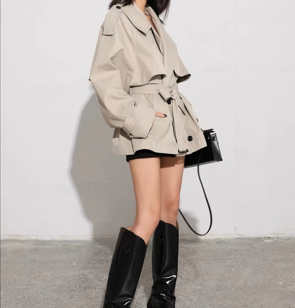 ATHEA SHORT TRENCH COAT
