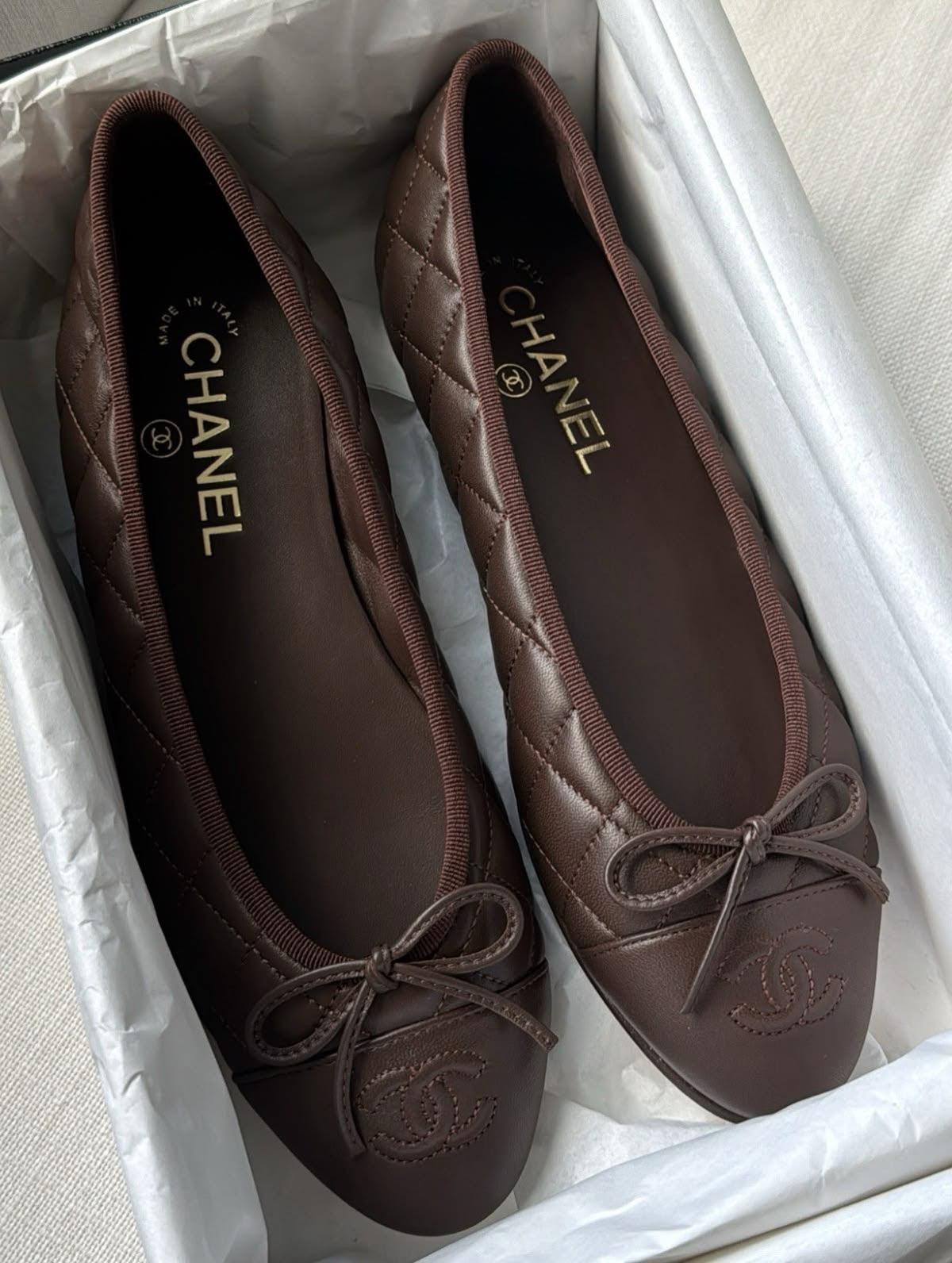 Chanel Ballerina Brown