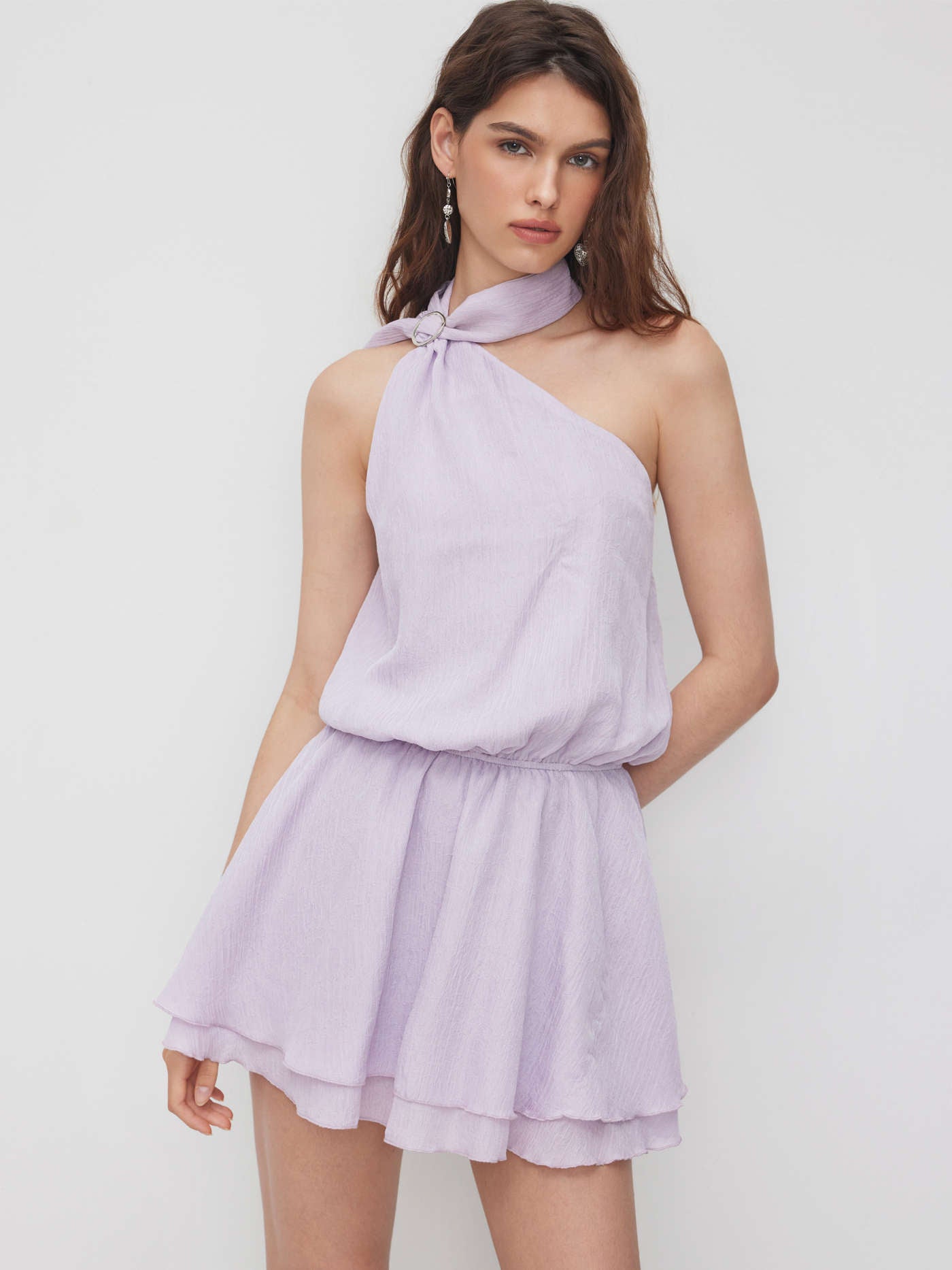 Asymmetrical mini dress