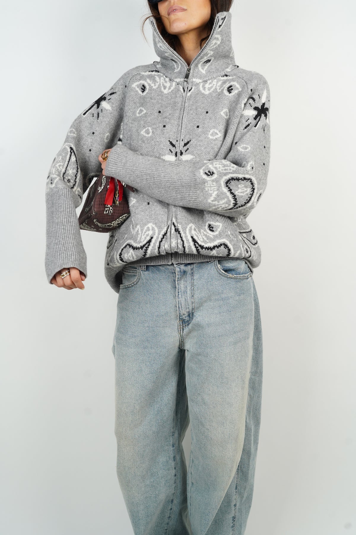 Carla Bandana Sweater