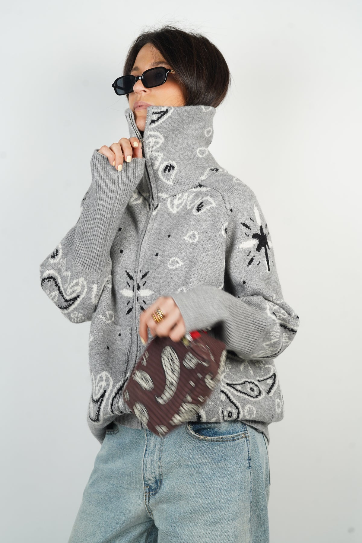 Carla Bandana Sweater