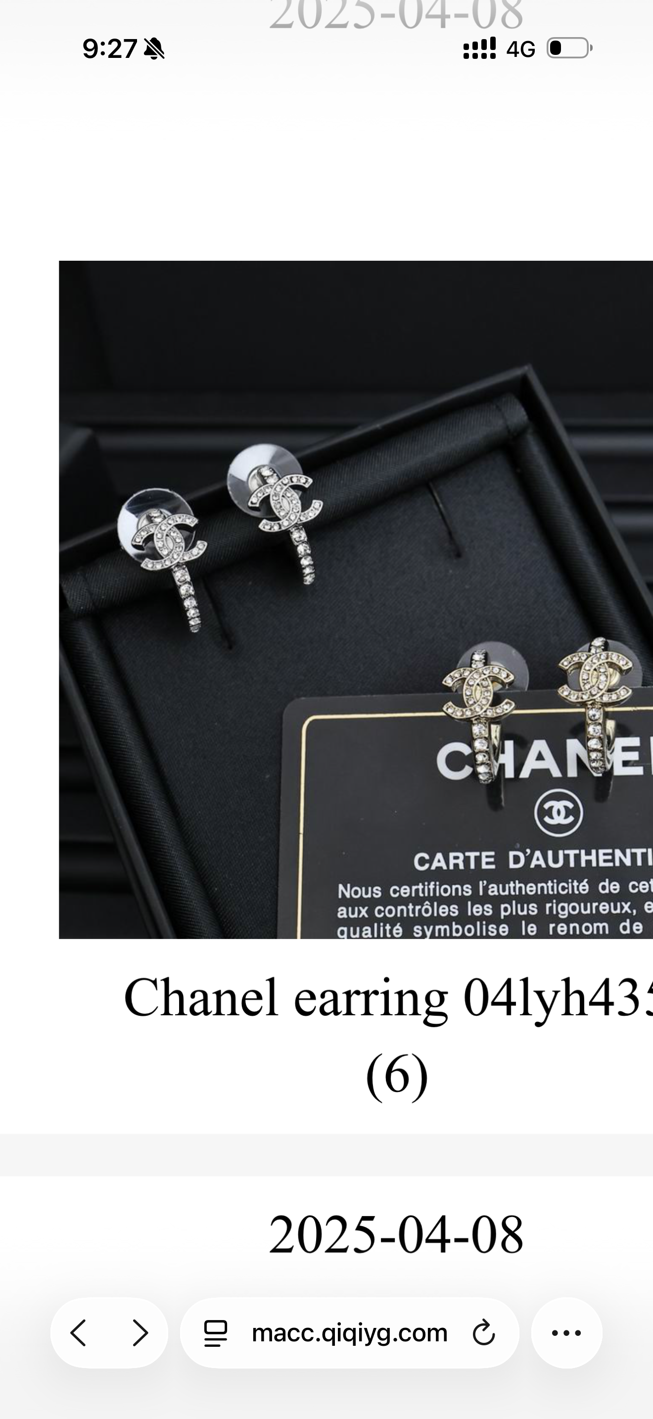 Chanel earings