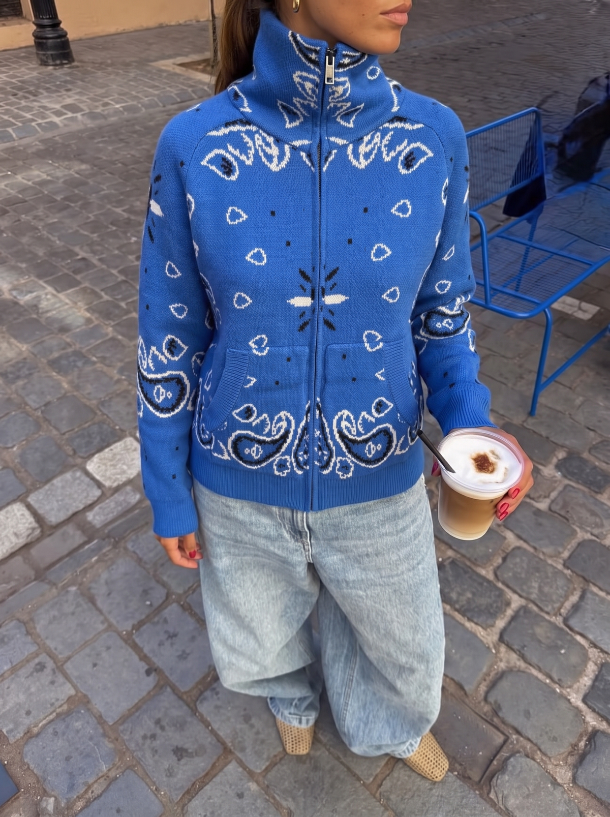 Carla Bandana Sweater