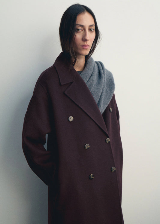 Oversized wool coat