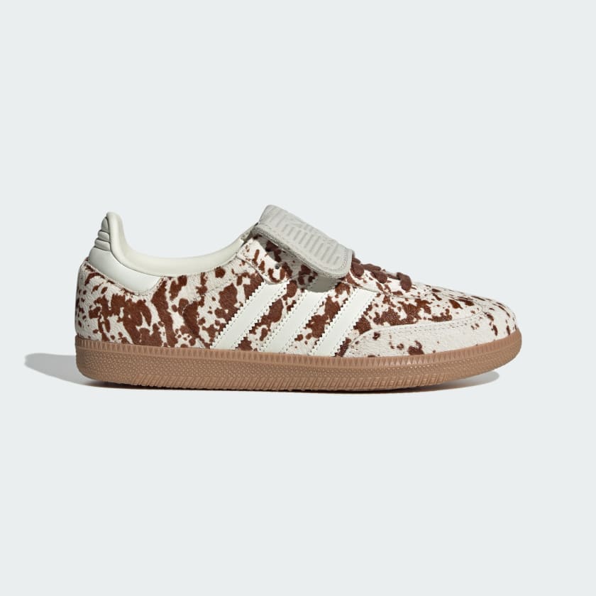 COW PRINT SAMBA LONG TONGUE SHOES