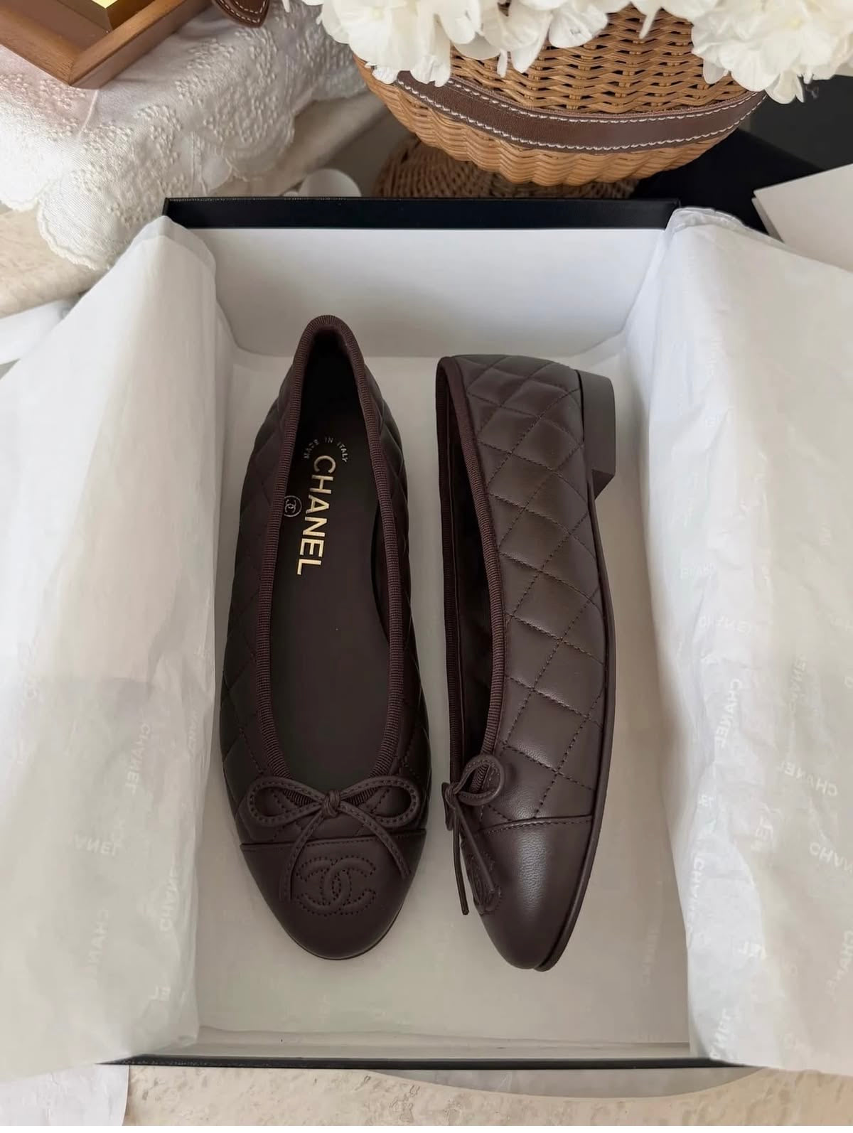 Chanel Ballerina Brown